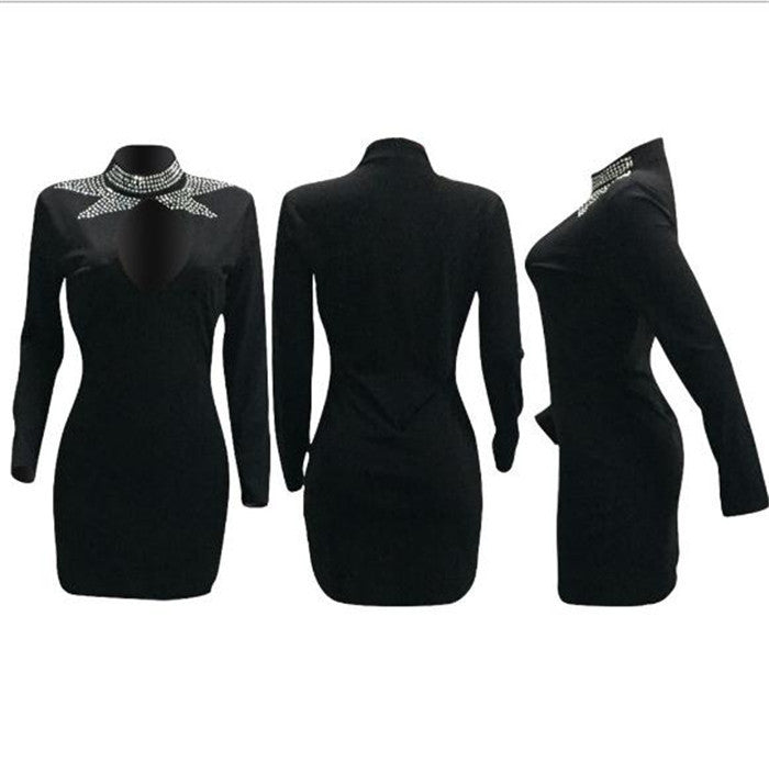 Women's Long Sleeve Dress Club Bar Sexy Dress Women