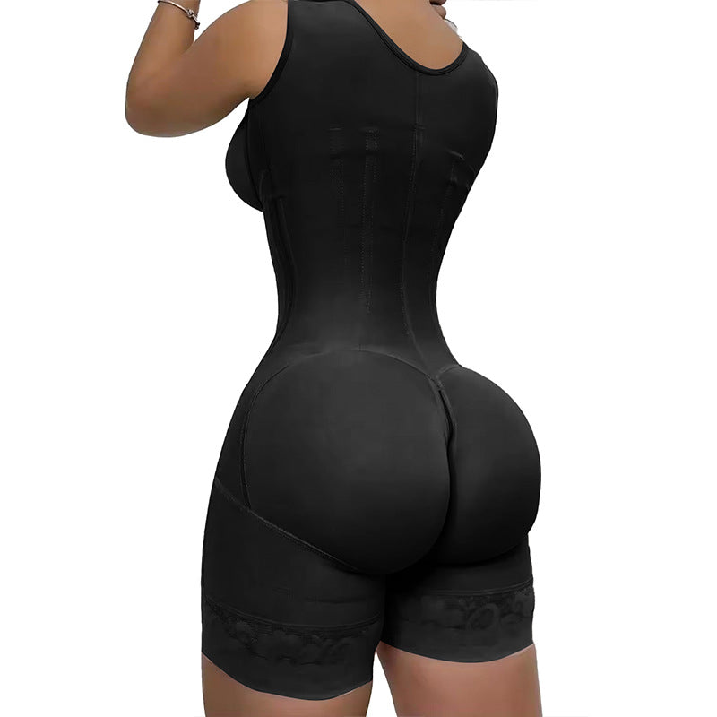 Women's 7-bone Steel Bar One-piece Corset Belly Contracting